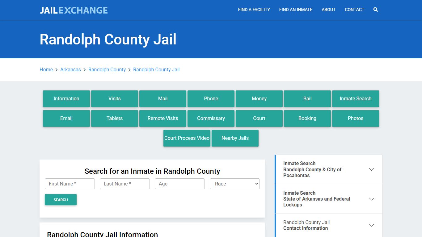 Randolph County Jail Roster Lookup, AR, Inmate Search