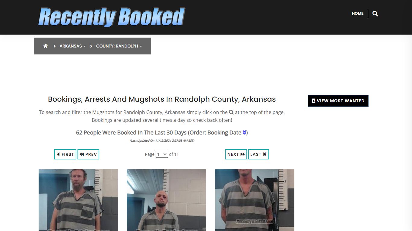 Bookings, Arrests and Mugshots in Randolph County, Arkansas