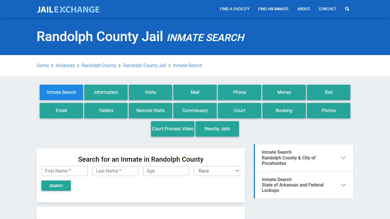 Randolph County Jail, AR Inmate Search: Roster & Mugshots - Jail Exchange